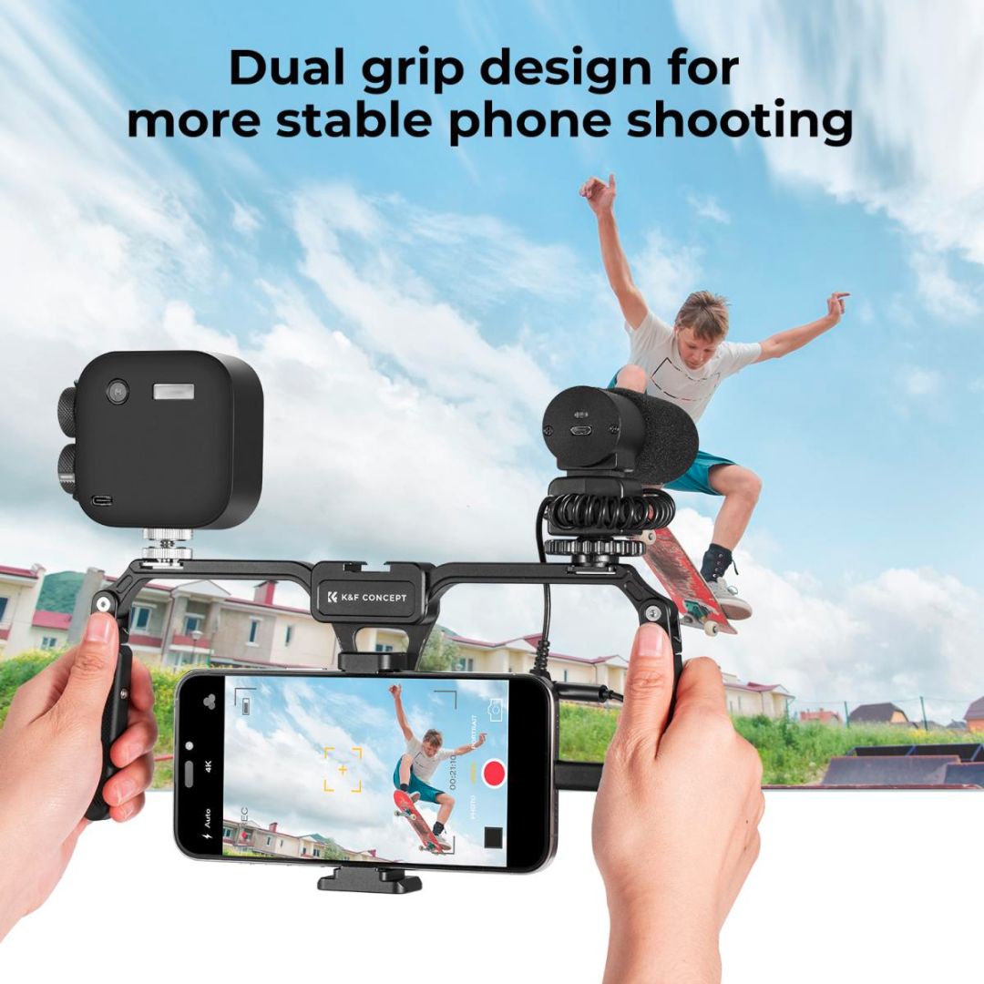 K&F Concept Smartphone Video Rig with Dual Handles KF31.092 - 7